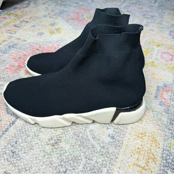 Jeffrey Campbell Black White High Top Redman Scuba Sock Sneaker Size 8.5 - Picture 4 of 7